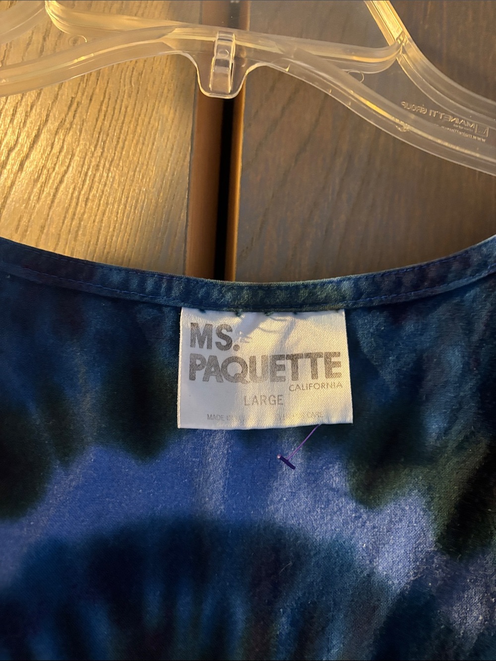 Vintage 90s Ms Paquette Tie Dye Jumper Dress Hippie Boho - Picture 2 of 4